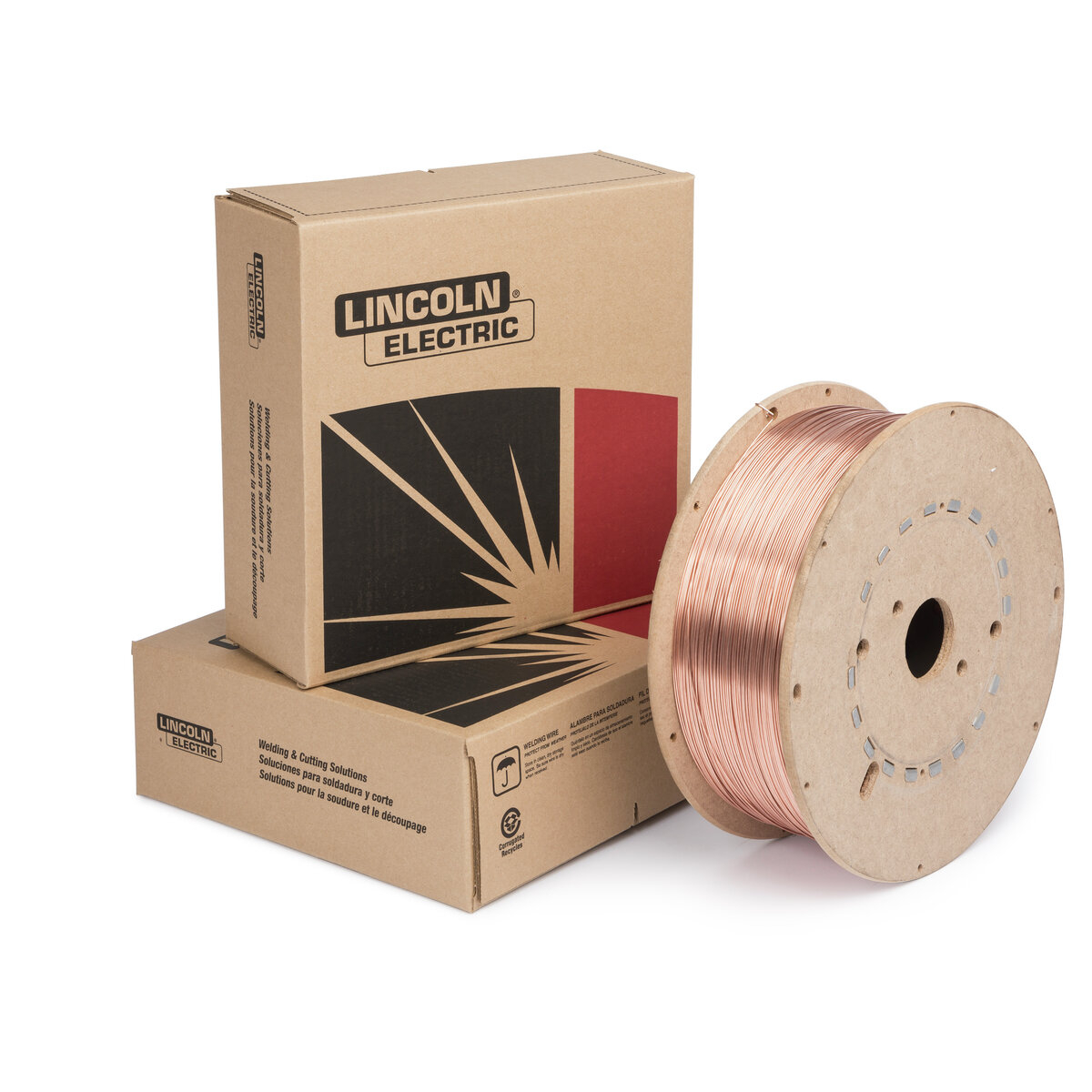 Lincoln Electric® Superarc® L-50® Carbon Steel Solid MIG Wire ER70S-3 Mild Steel 0.035in 44LB Fiber Spool